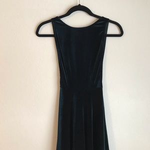 American Apparell Green Velvet Dress